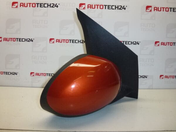 Espejo derecho naranja metalizado Citroën C1 Peugeot 107 87910-0H010 87910-0H011