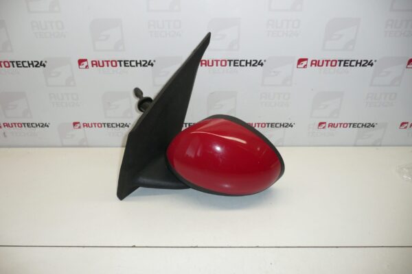 Espejo izquierdo rojo Citroën C1 Peugeot 107 87940-0H010 87940-0H011