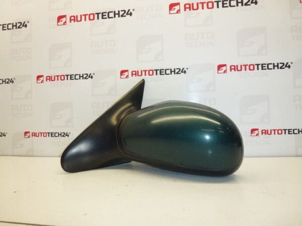 Espejo retrovisor izquierdo verde metalizado Peugeot 406 8149S2