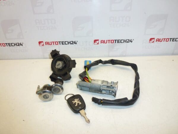 Juego de cerradura Peugeot 206 1 llave 4162EW 4162Z1