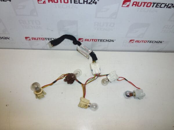 Peugeot 407 sedan 6350HP cableado de la luz trasera izquierda