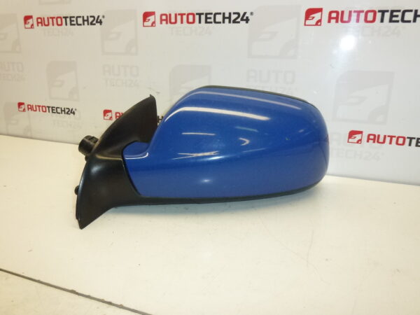 Retrovisor izquierdo Peugeot 307 azul EQJB 8149AW