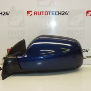 Retrovisor izquierdo Peugeot 307 azul metalizado 8149AW